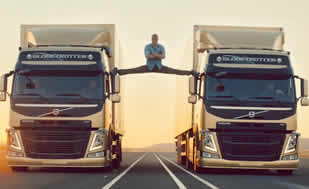 Jean-Claude Van Damme Does "Most Epic of Splits" in Gravity-Defying Volvo Commercial—Watch Now!