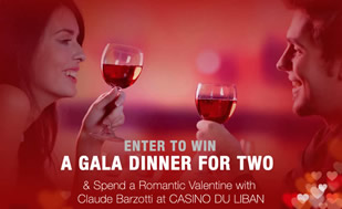 The winner of an unforgettable Valentine night will be announced on Monday! Enter & win! 