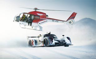 600bhp prototype goes snow drifting