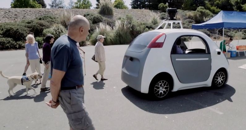 Google's self-driving prototype car.