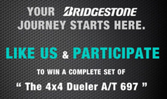 WIN A COMPLETE SET OF 4x4 DUELER A/T 697