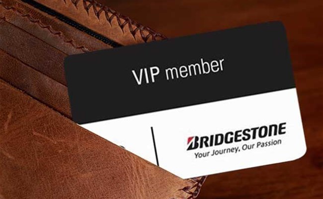 Activate your VIP card and benefit from Bridgestone's services