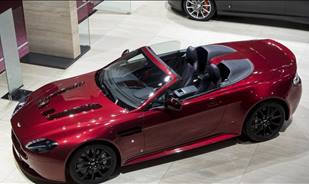 The V12 Vantage S Roadster and the Vanquish Coupe Carbon special edition at Paris motor show