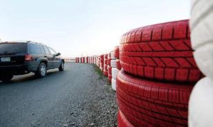 Bridgestone Tire Safety Wall in Lebanon