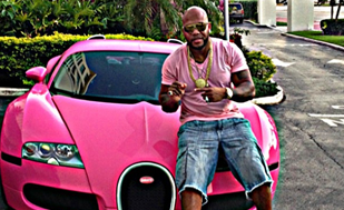 Flo Rida Turns His Bugatti Pink