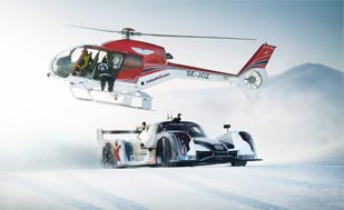600bhp prototype goes snow drifting