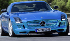 Benz Shocks Paris with Electric SLS