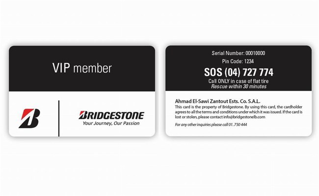 Buy Bridgestone Tires in Lebanon and Get Your FREE VIP Card