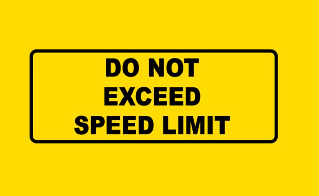 Excessive Speed is a Major Cause of Road Crashes... Watch Out!