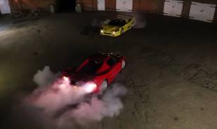 Great to watch cars drifting, sliding, driving fast