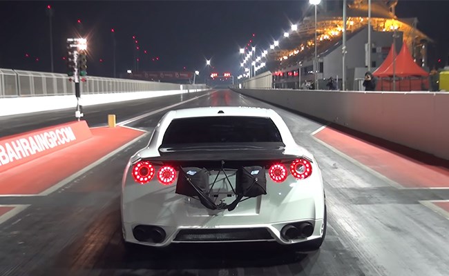 بالفيديو اسرع سيارة نيسان GT-R في العالم 